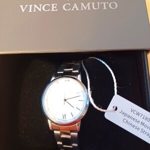 Vince Camuto Woman's Silvertone Watch